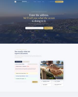 Shorecheck - Trusted Beachfrontinspector Landing Page Template