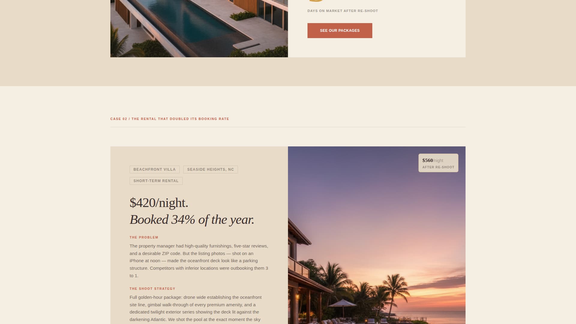Shutter - Precision Beachfront Landing Page Template