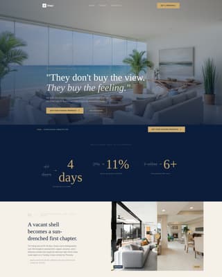 Coastal - Luxe Beachfront Landing Page Template