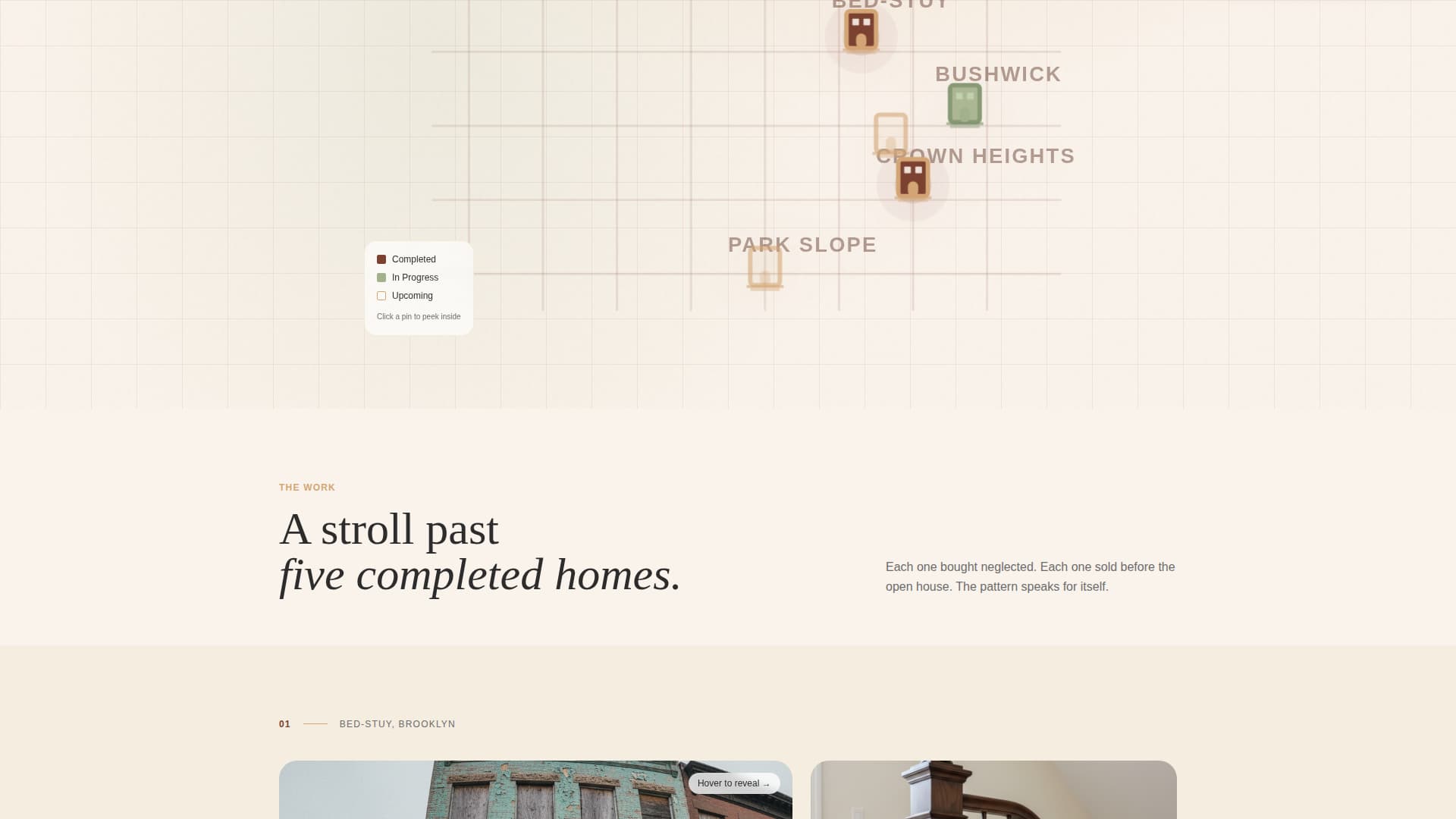 Brownstone - Timeless Renovation Landing Page Template