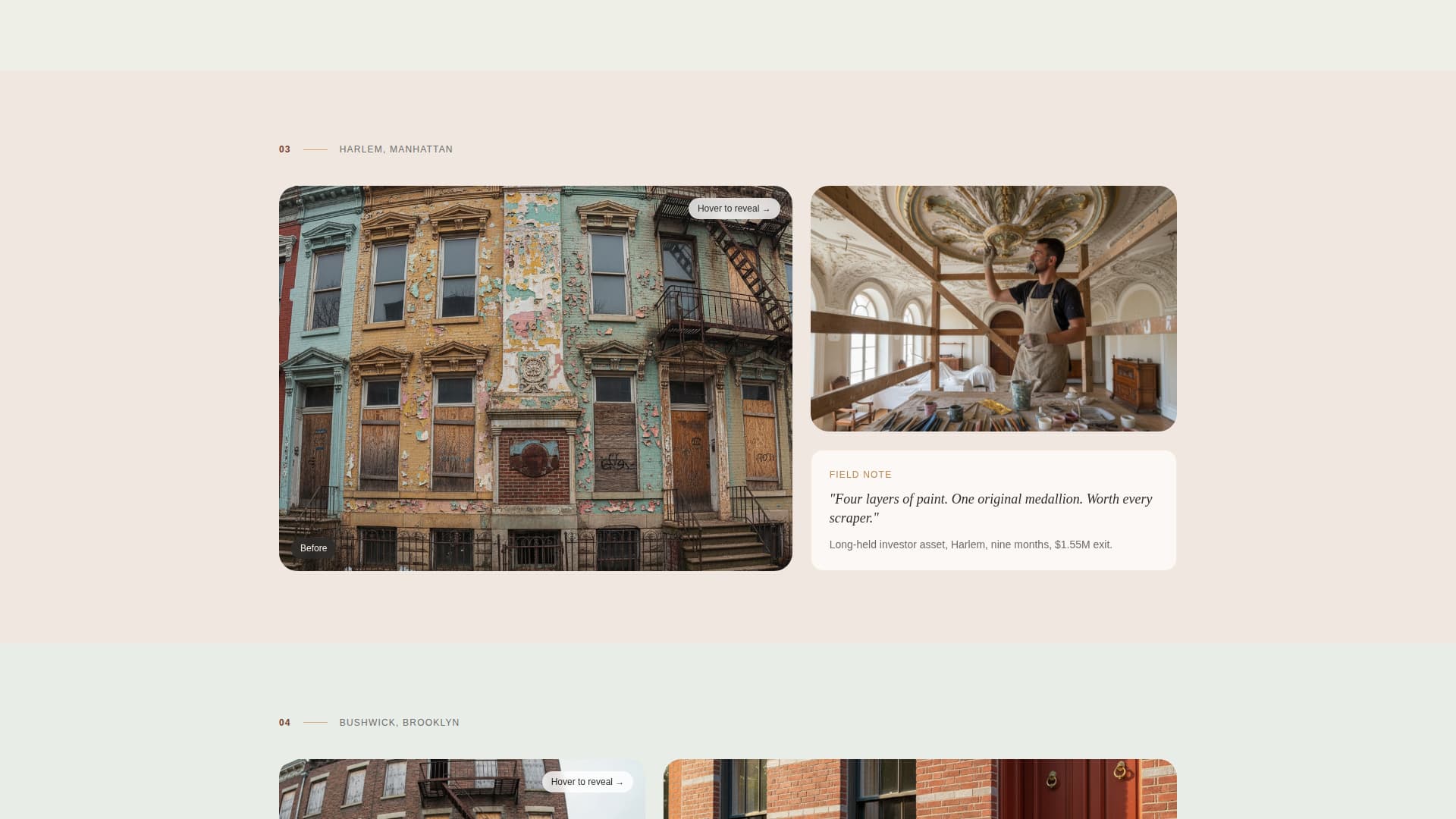 Brownstone - Timeless Renovation Landing Page Template