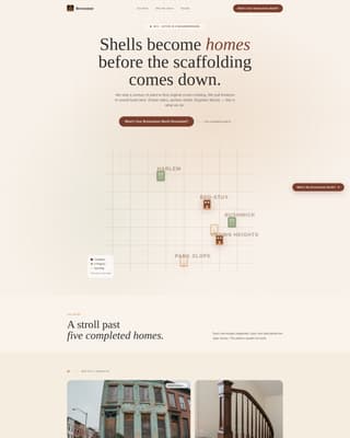 Brownstone - Timeless Renovation Landing Page Template