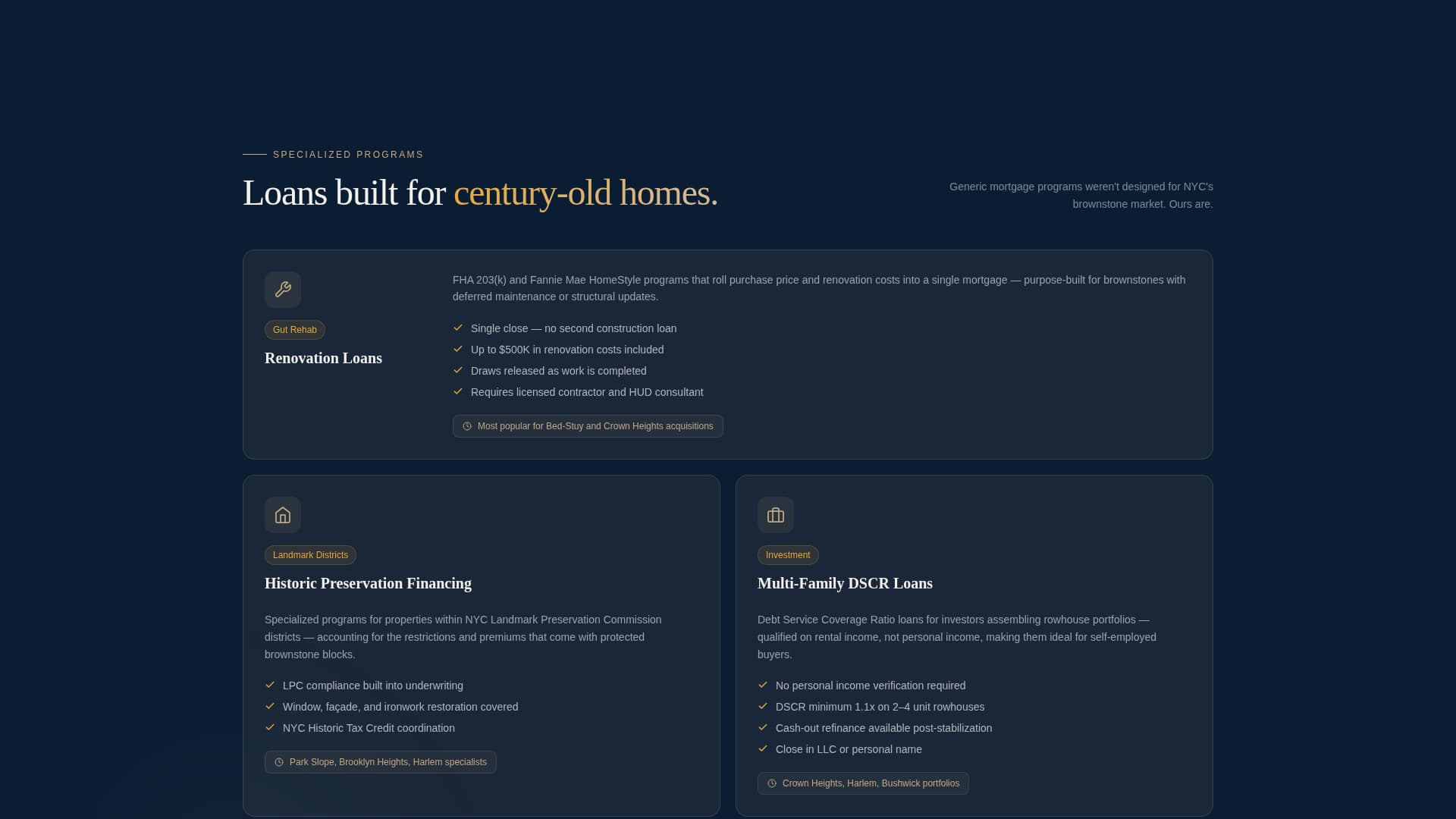 Brownstone - Trusted Mortgage Landing Page Template