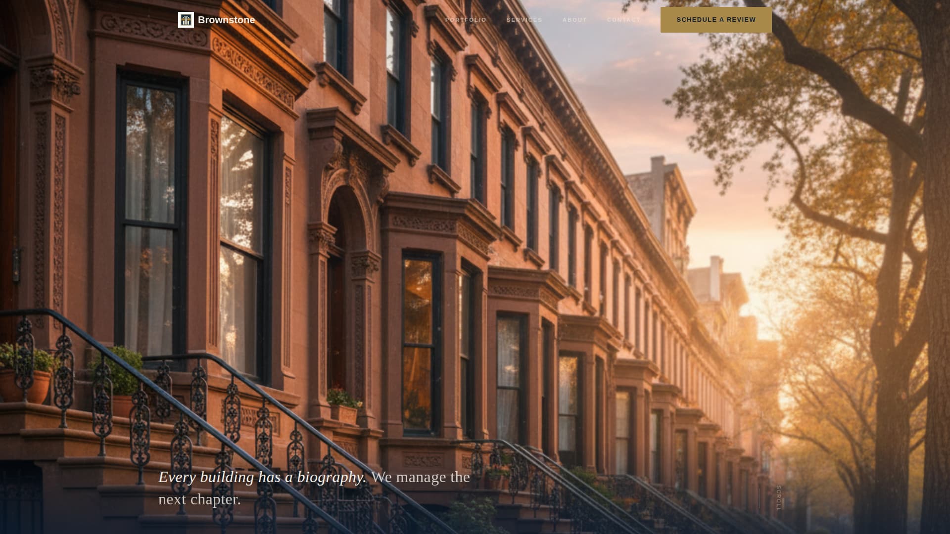 Brownstone - Authoritative Property Landing Page Template