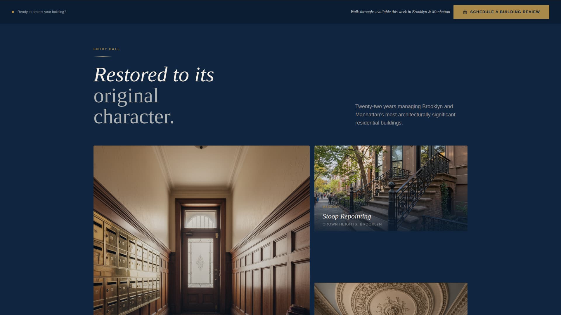 Brownstone - Authoritative Property Landing Page Template