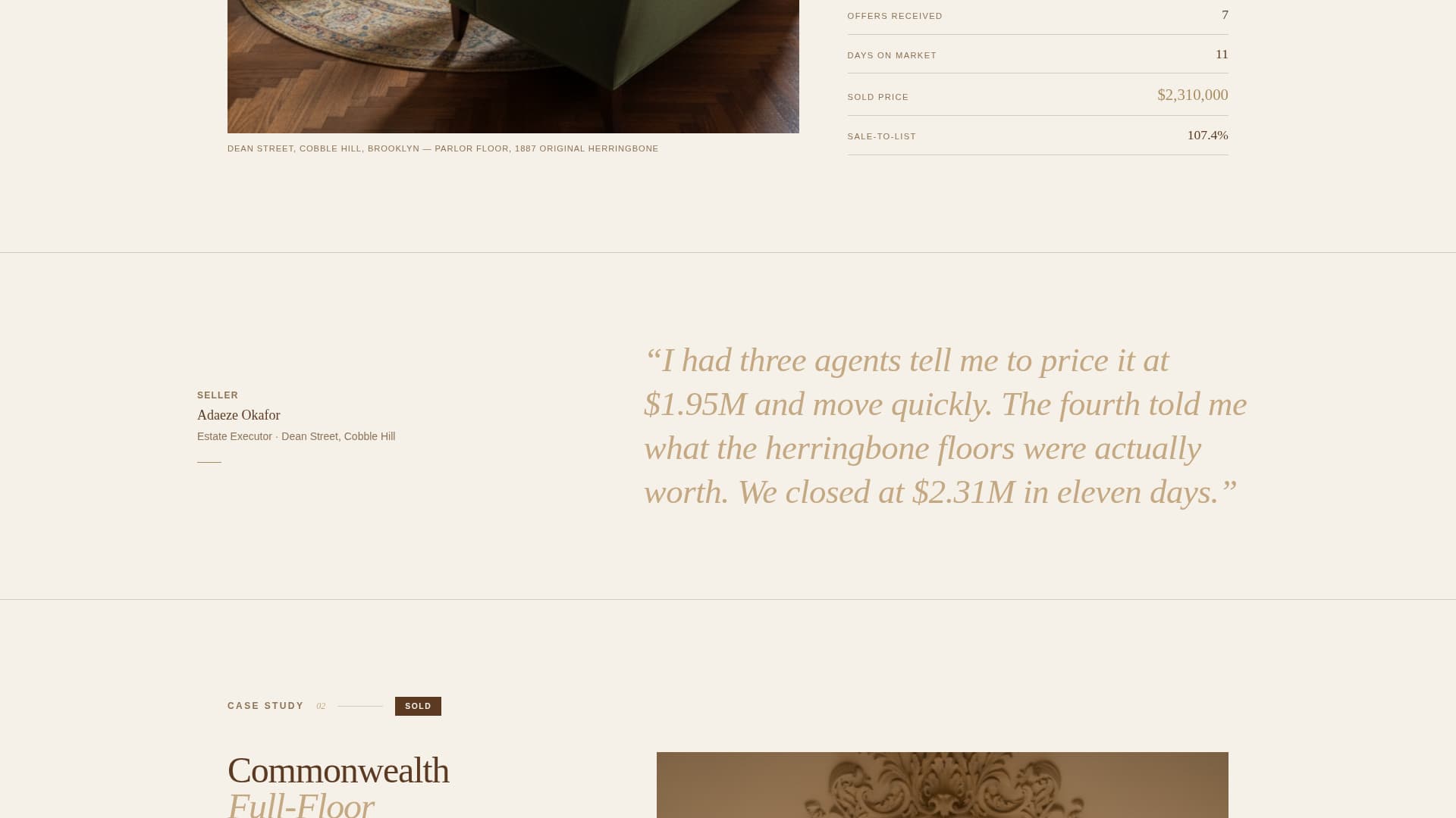 Brownstone - Commanding Heritageproperty Landing Page Template
