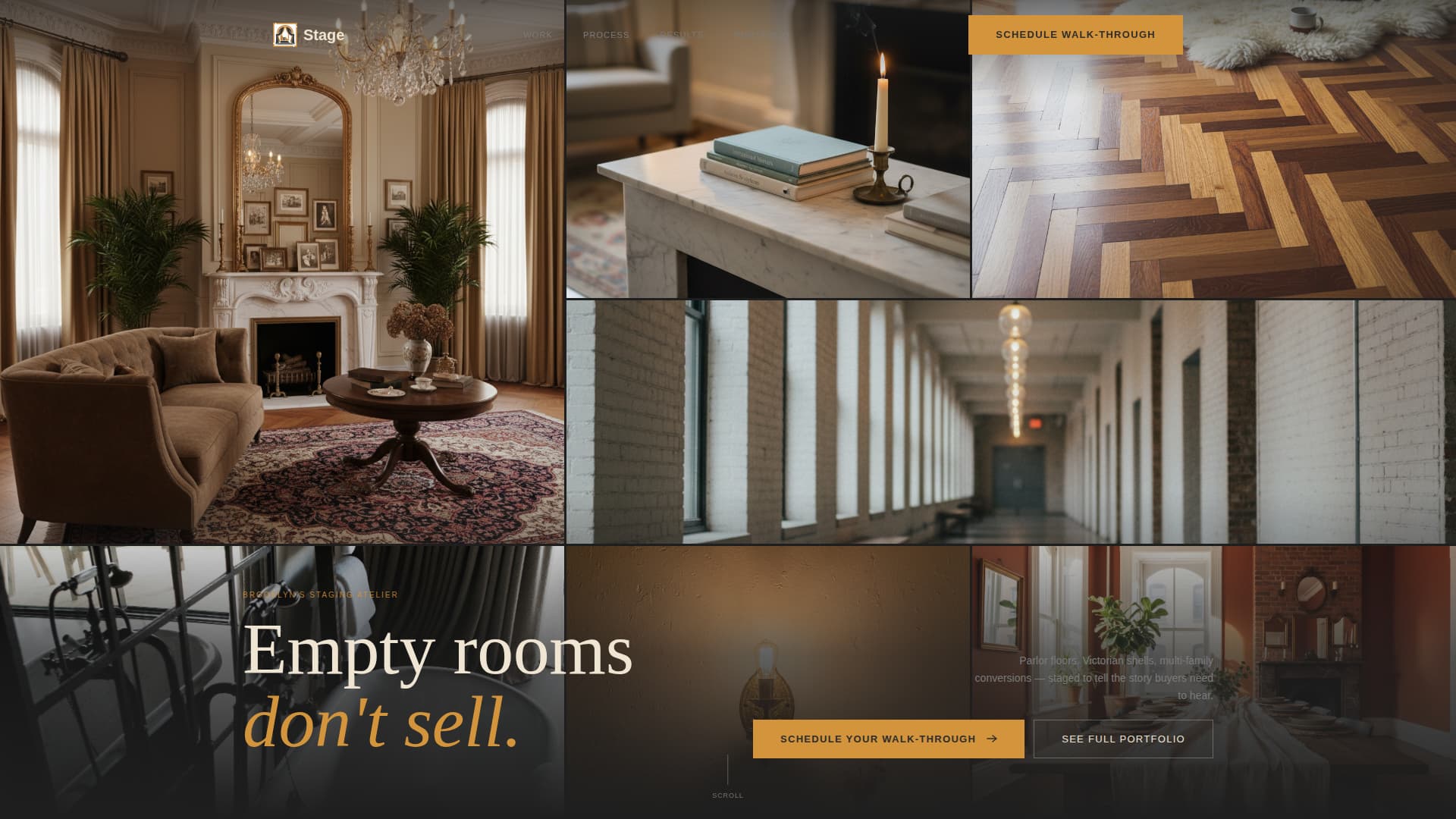 Parlor - Immersive Staging Landing Page Template