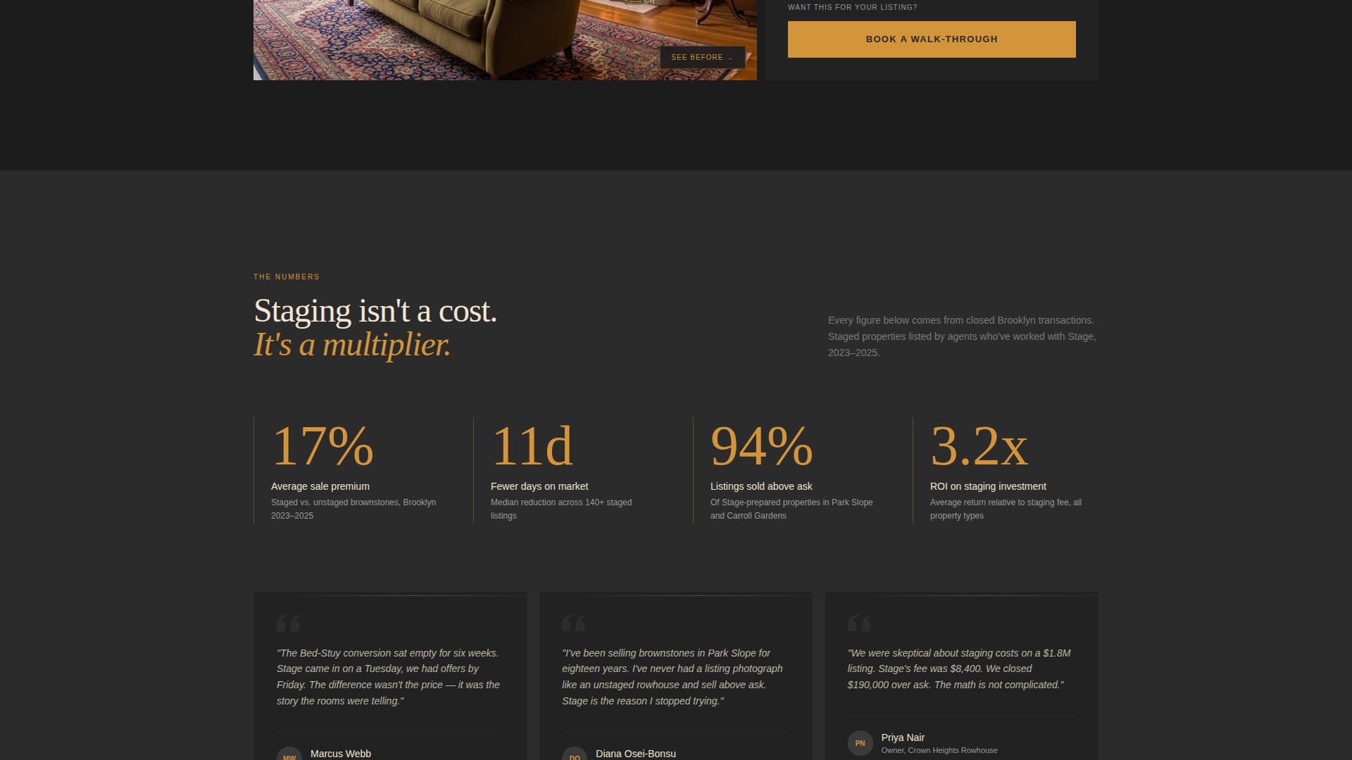 Parlor - Immersive Staging Landing Page Template
