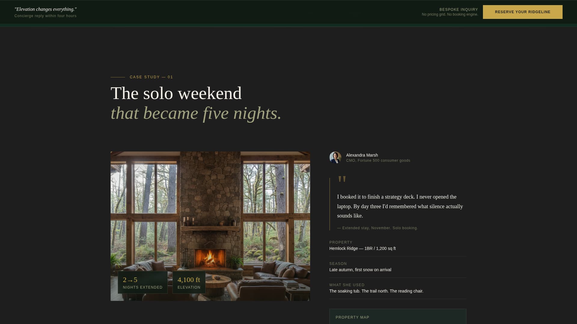 Lodge - Exclusive Cabinrental Landing Page Template