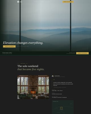 Lodge - Exclusive Cabinrental Landing Page Template
