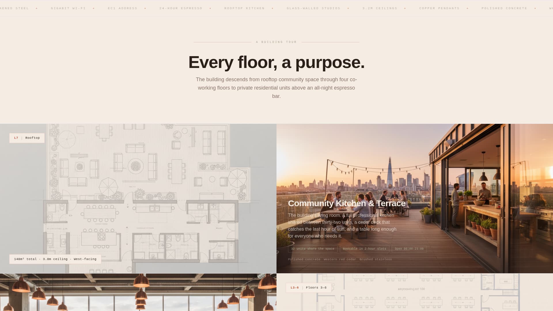 Converge - Precision Coliving Landing Page Template