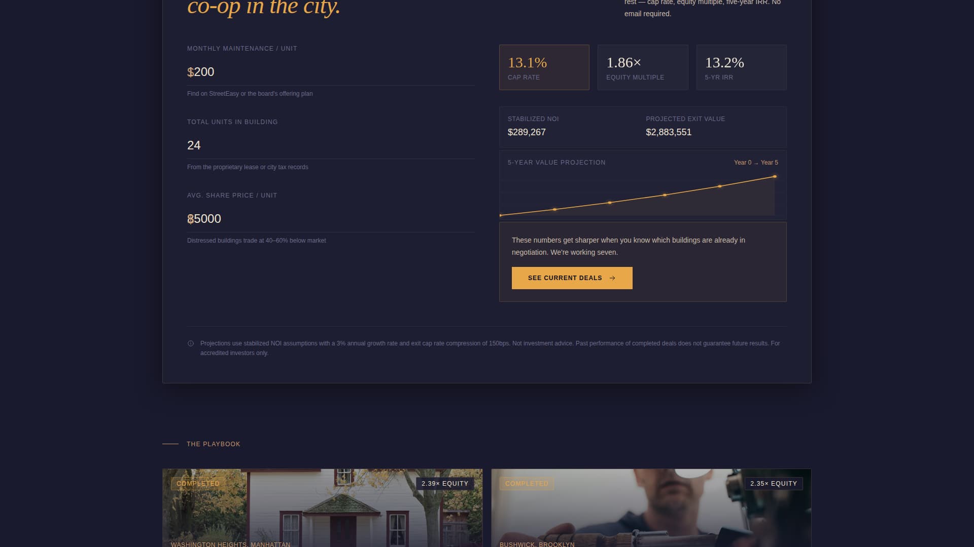 Equity - Immersive Co-op Landing Page Template