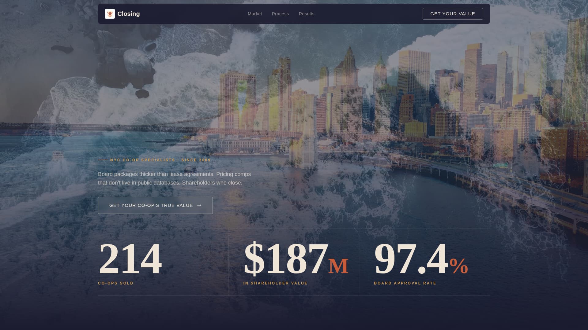 Closing - Immersive Coop Landing Page Template