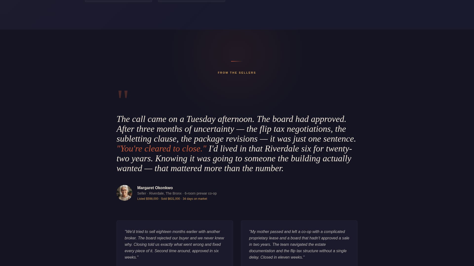 Closing - Immersive Coop Landing Page Template