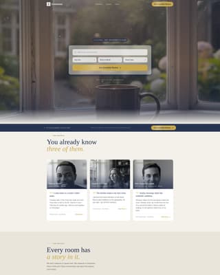 Commune - Pastoral Co-living Landing Page Template