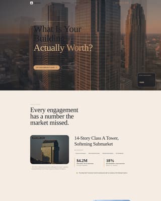 Appraise - Authoritative Commercialappraisal Landing Page Template