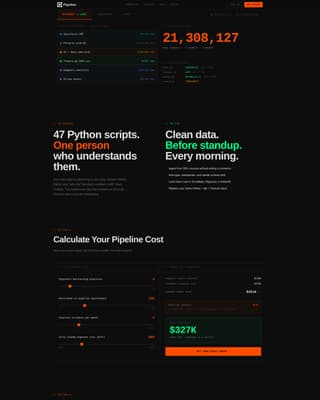 Flow — ETL Data Pipeline Landing Page Template
