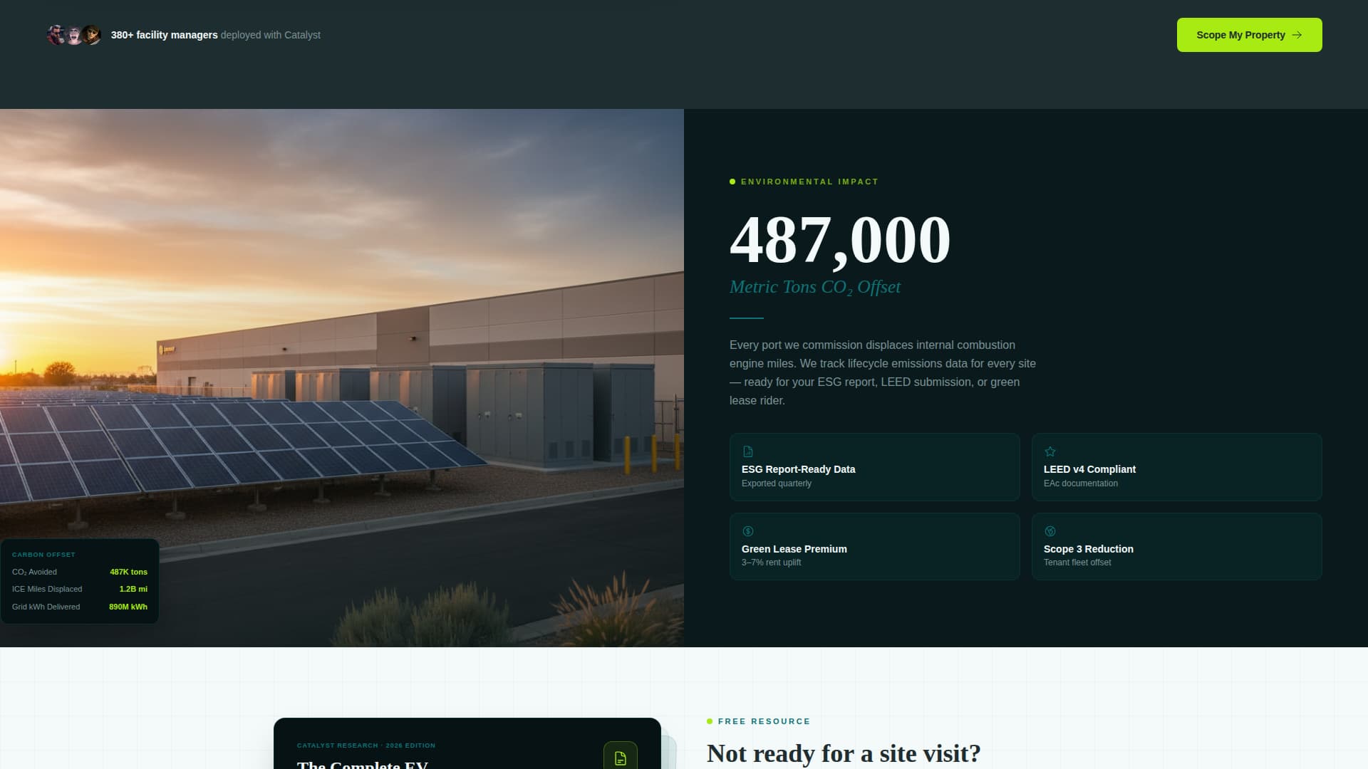 Catalyst - High-Voltage EV Charging Landing Page Template