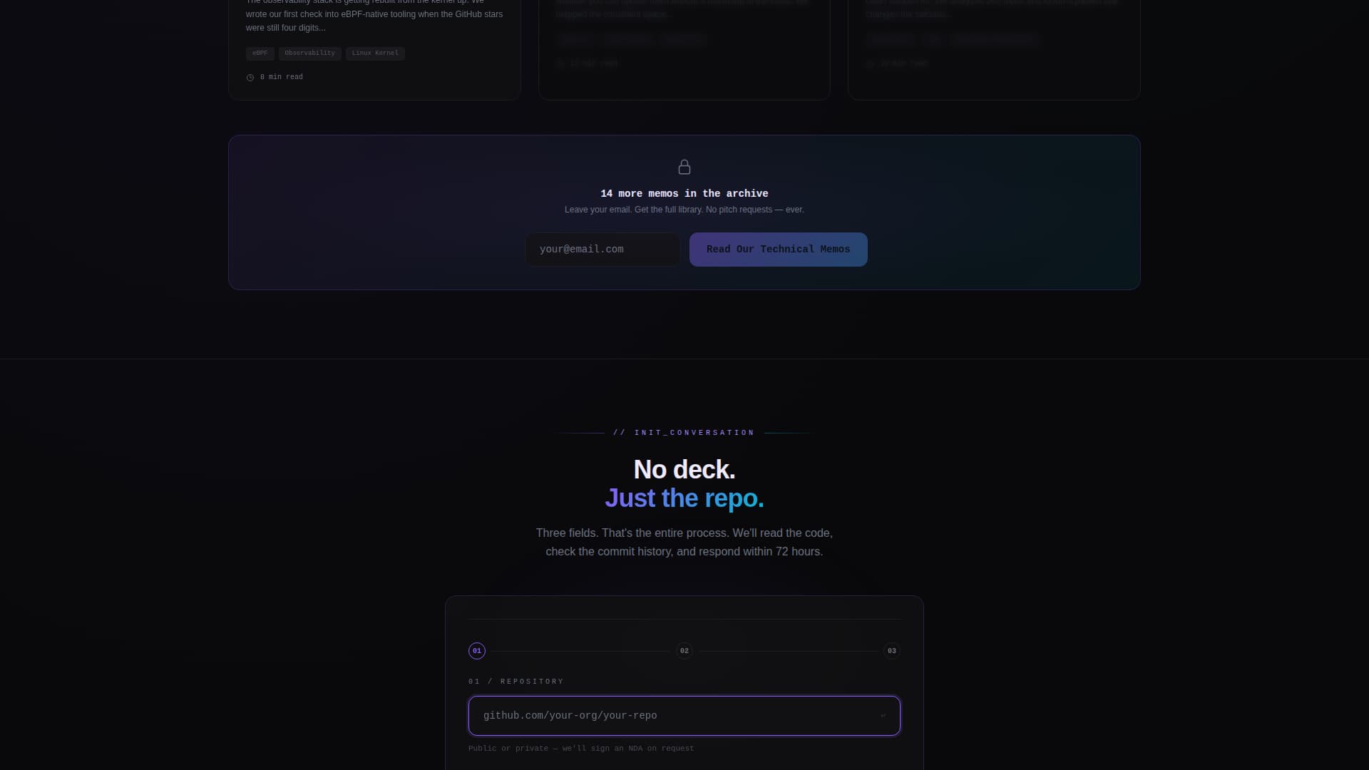 Signal - Precision VC Landing Page Template