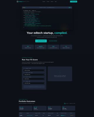 EdTech Startup Accelerator Readiness Calculator Website Template