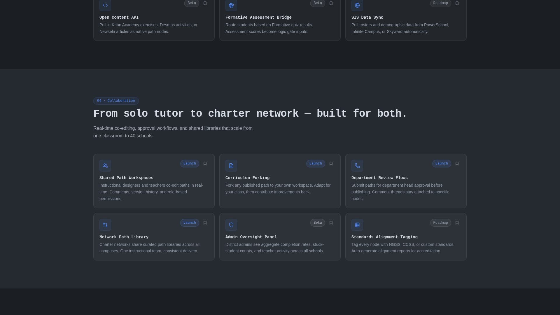 Beacon - Adaptive Edtech Landing Page Template
