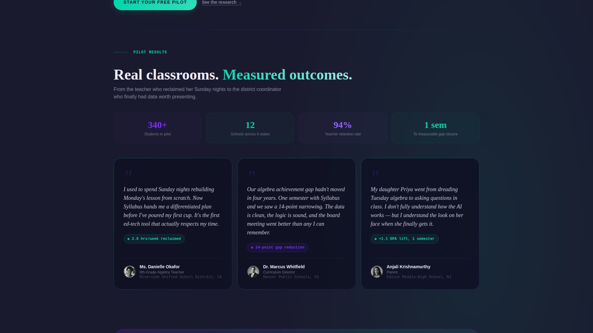 Nexus — Interactive Learning Landing Page Template