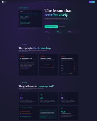 Nexus — Interactive Learning Landing Page Template