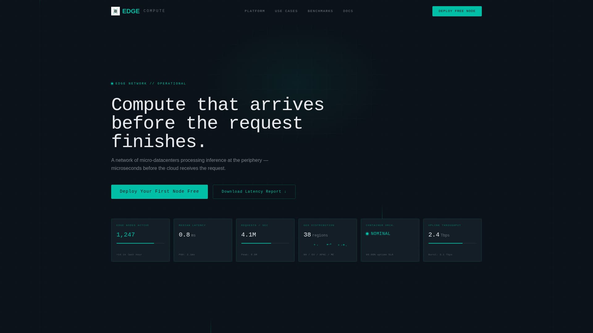 Edge - Dynamic Computing Landing Page Template