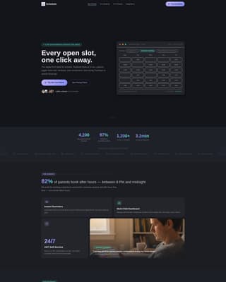 Schedule - Effortless Education Landing Page Template