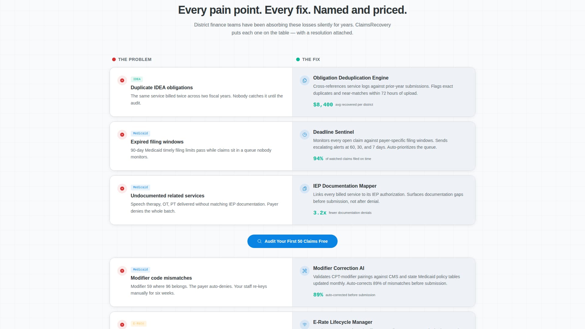 Claims - Powerful Education Landing Page Template