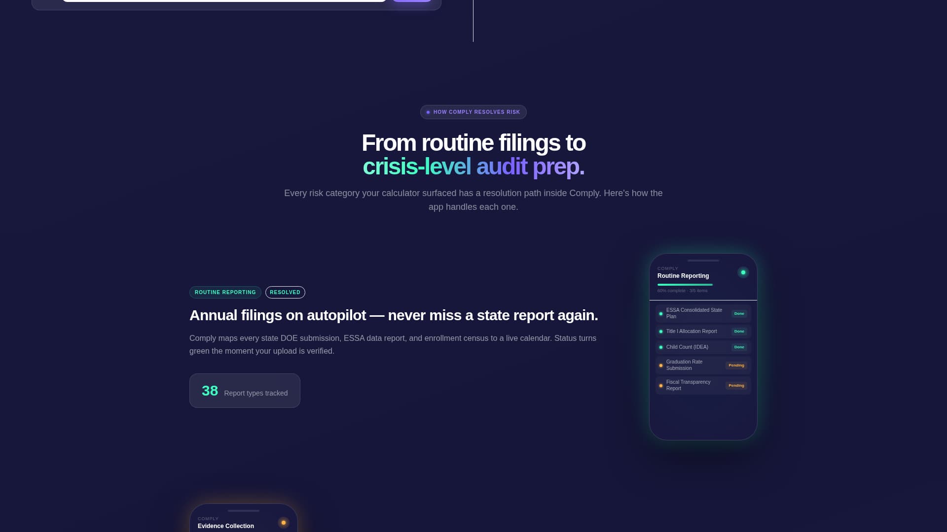 Vault — Governance Compliance Landing Page Template