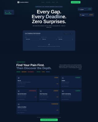 Verify — Audit Compliance Landing Page Template