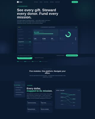 Endow - Powerful Donor Management Landing Page Template