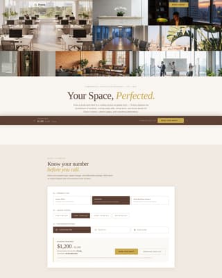 Frame - Precision Office Landing Page Template