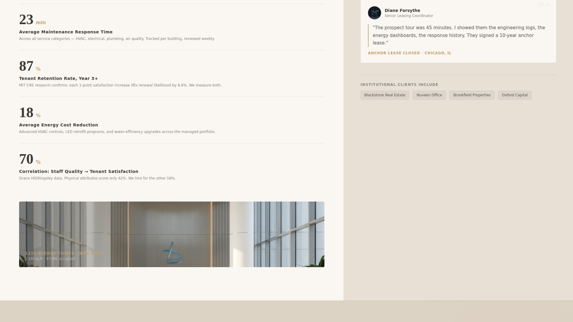 Tenancy - Precision Office Landing Page Template
