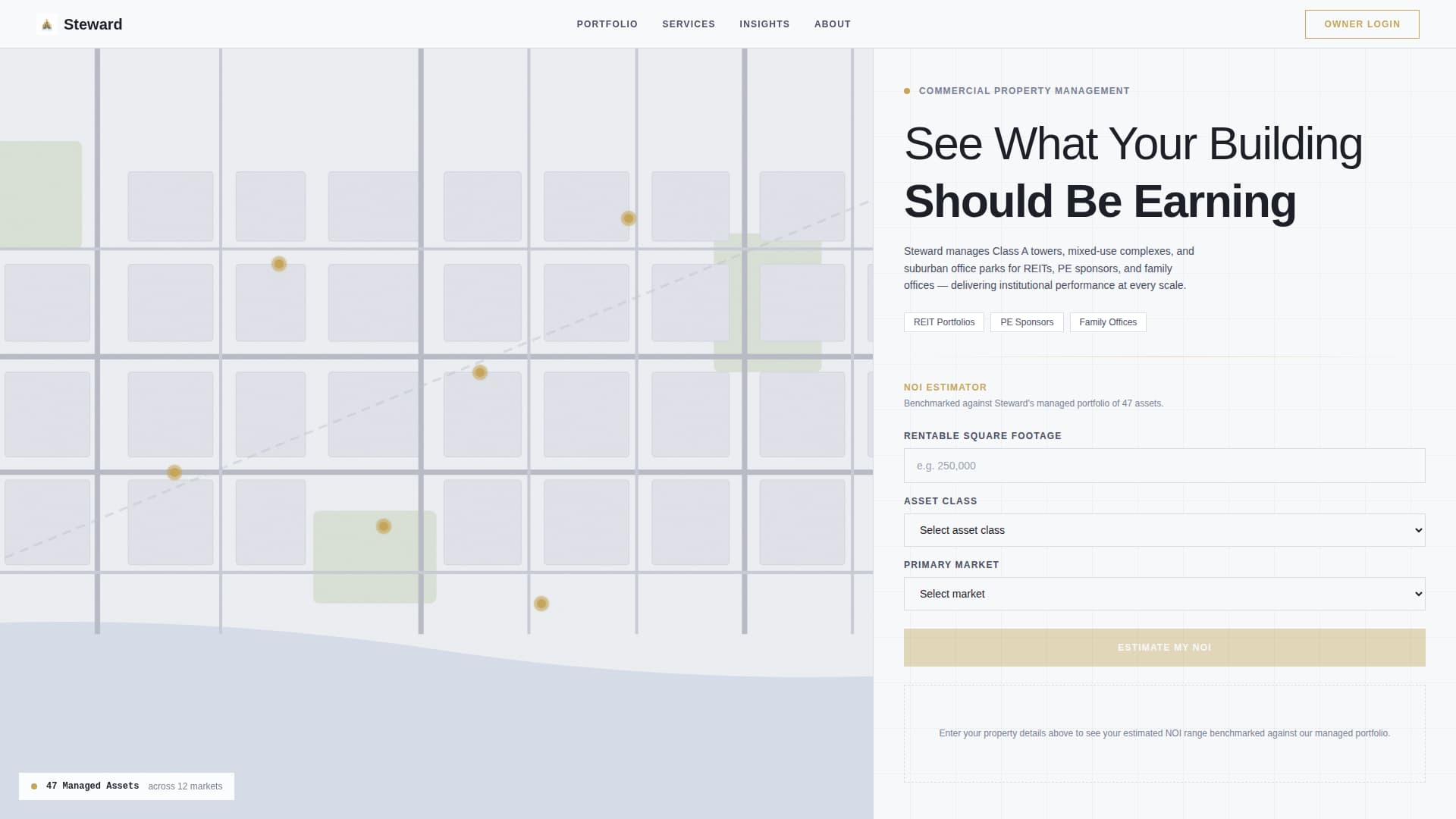 Steward - Elite Commercialproperty Landing Page Template