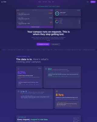 Ticket - Streamlined Campus Landing Page Template