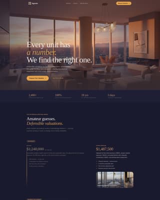 Appraise - Precision Condo Landing Page Template