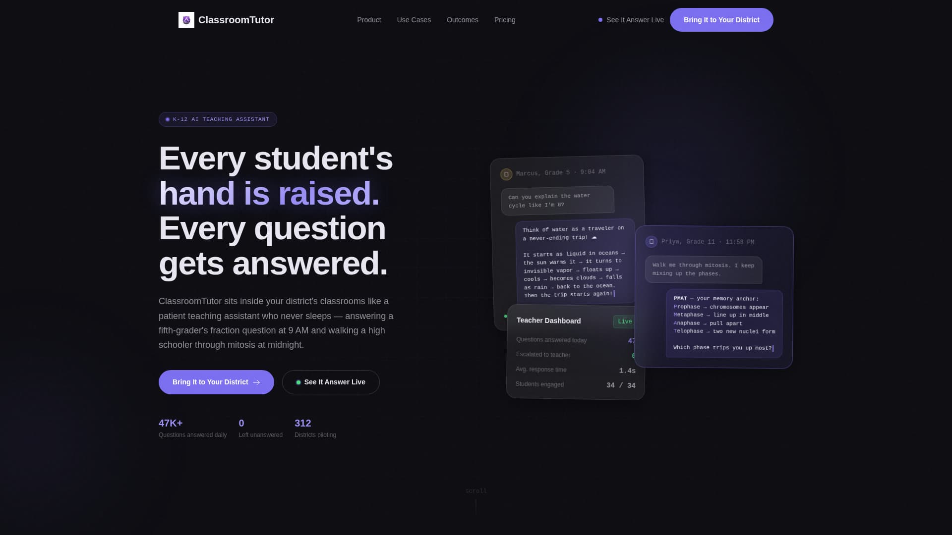 Tutor - Intelligent K-12 Landing Page Template