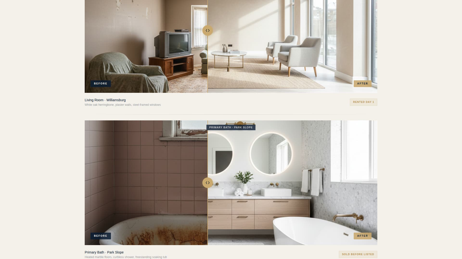 Turnkey - Immersive Renovation Landing Page Template
