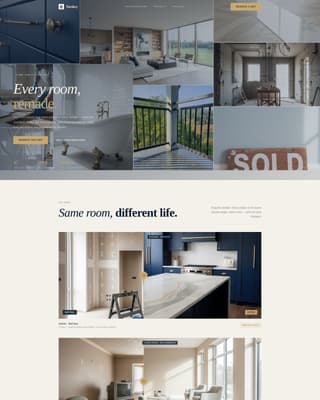 Turnkey - Immersive Renovation Landing Page Template