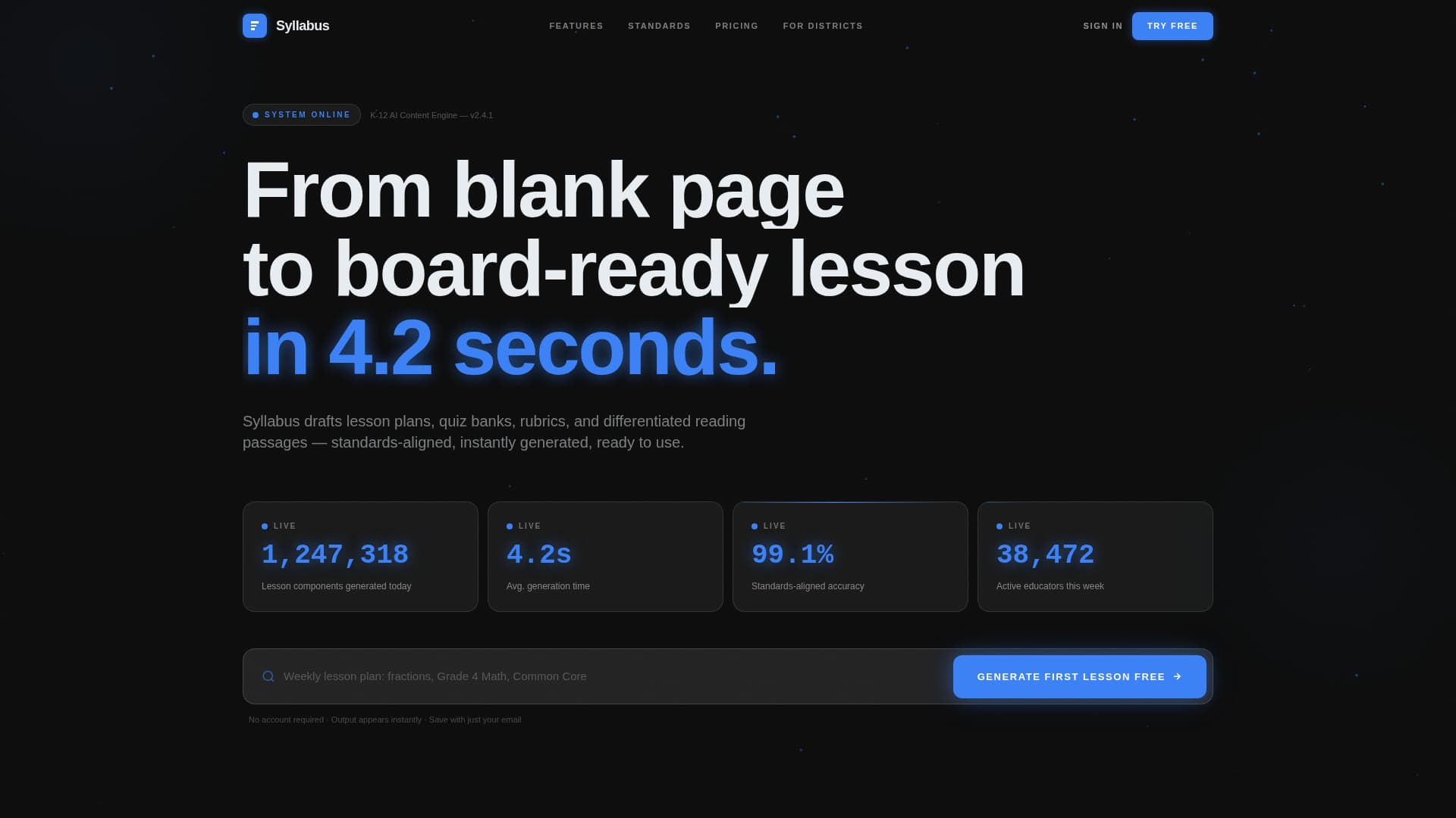 Syllabus - Powerful Education Landing Page Template