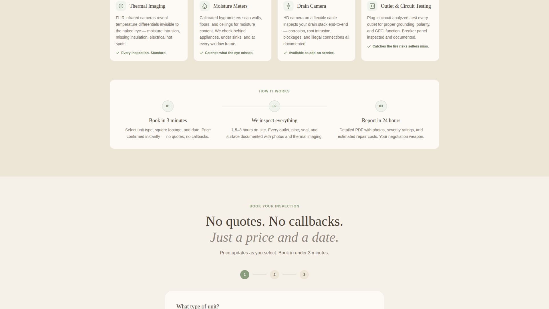 Inspect - Trusted Condo Inspection Landing Page Template