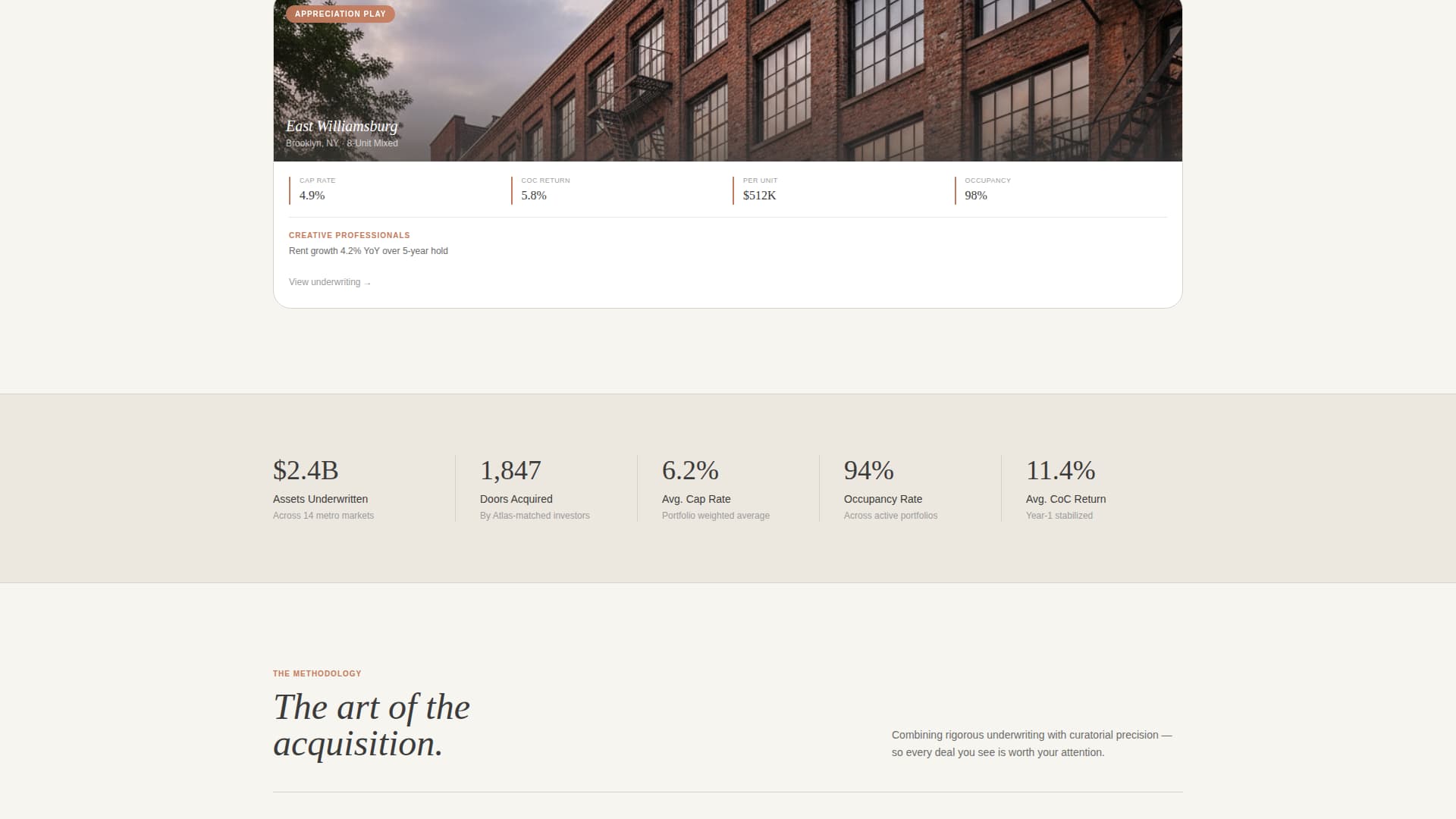 Atlas - Precision Realestate Landing Page Template