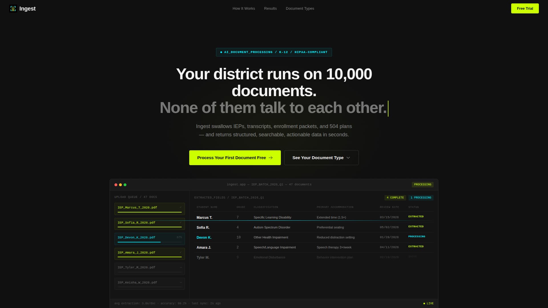 Ingest - Powerful Edtech Landing Page Template