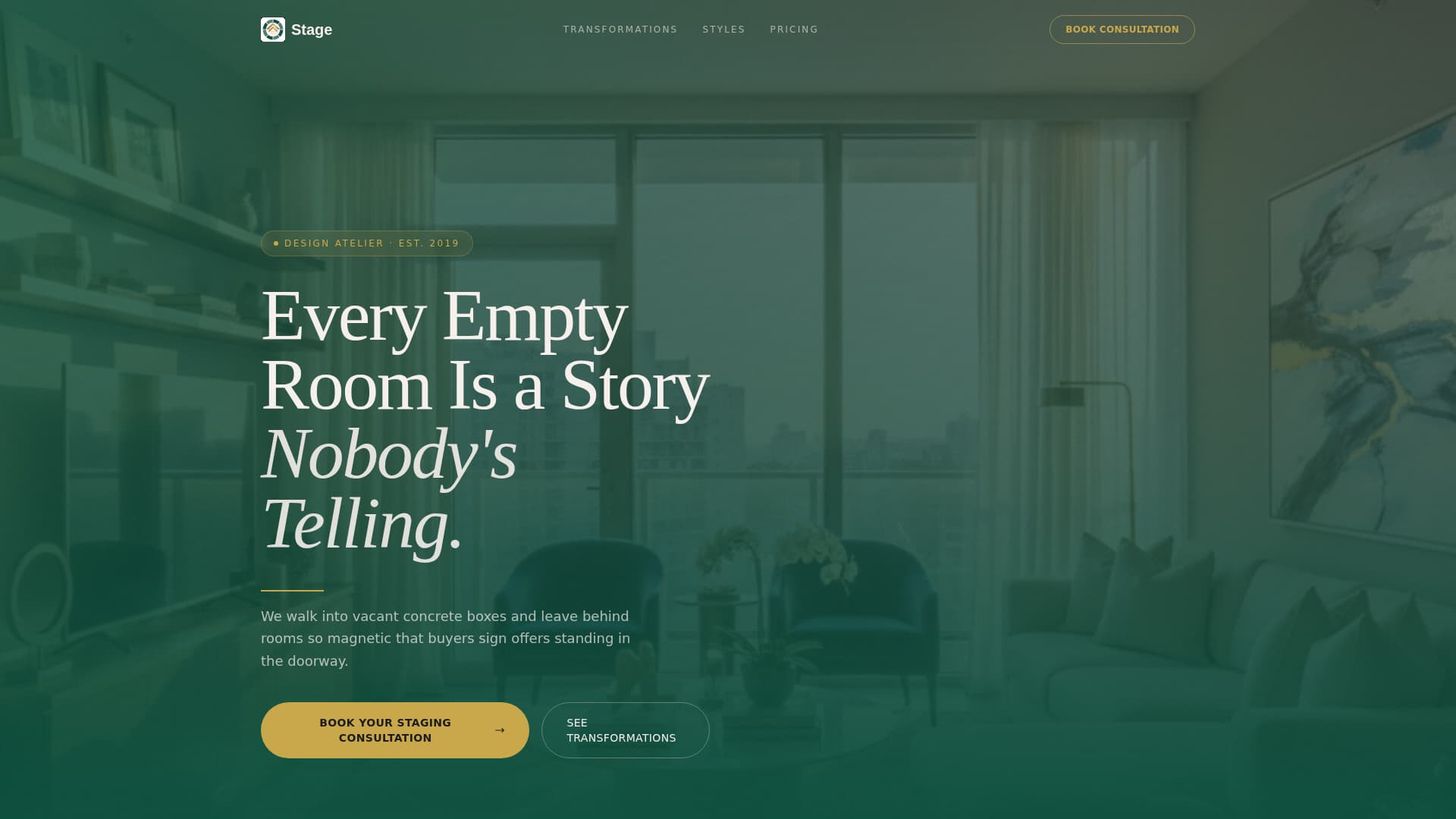 Atelier - Magnetic Staging Landing Page Template