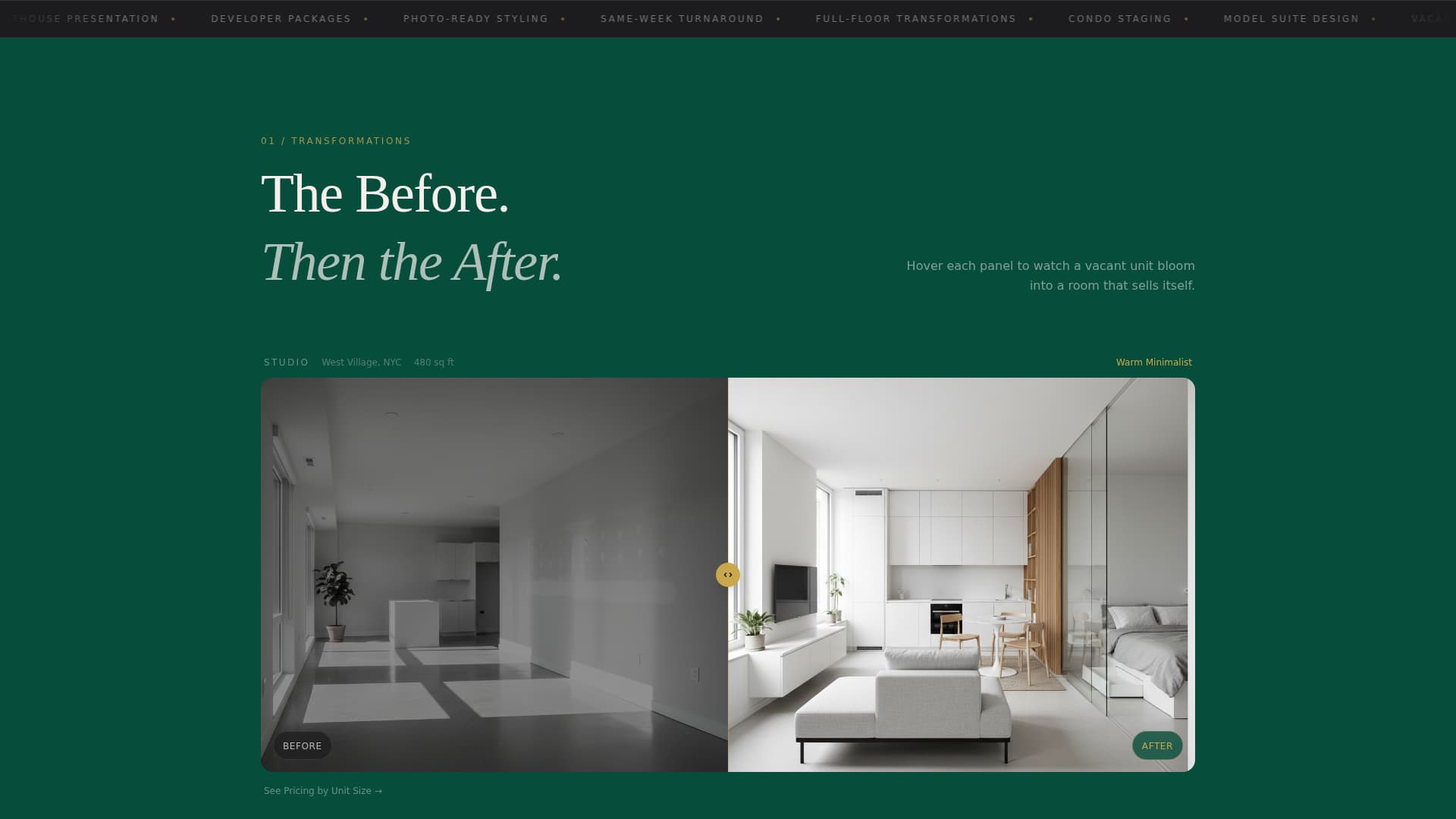 Atelier - Magnetic Staging Landing Page Template