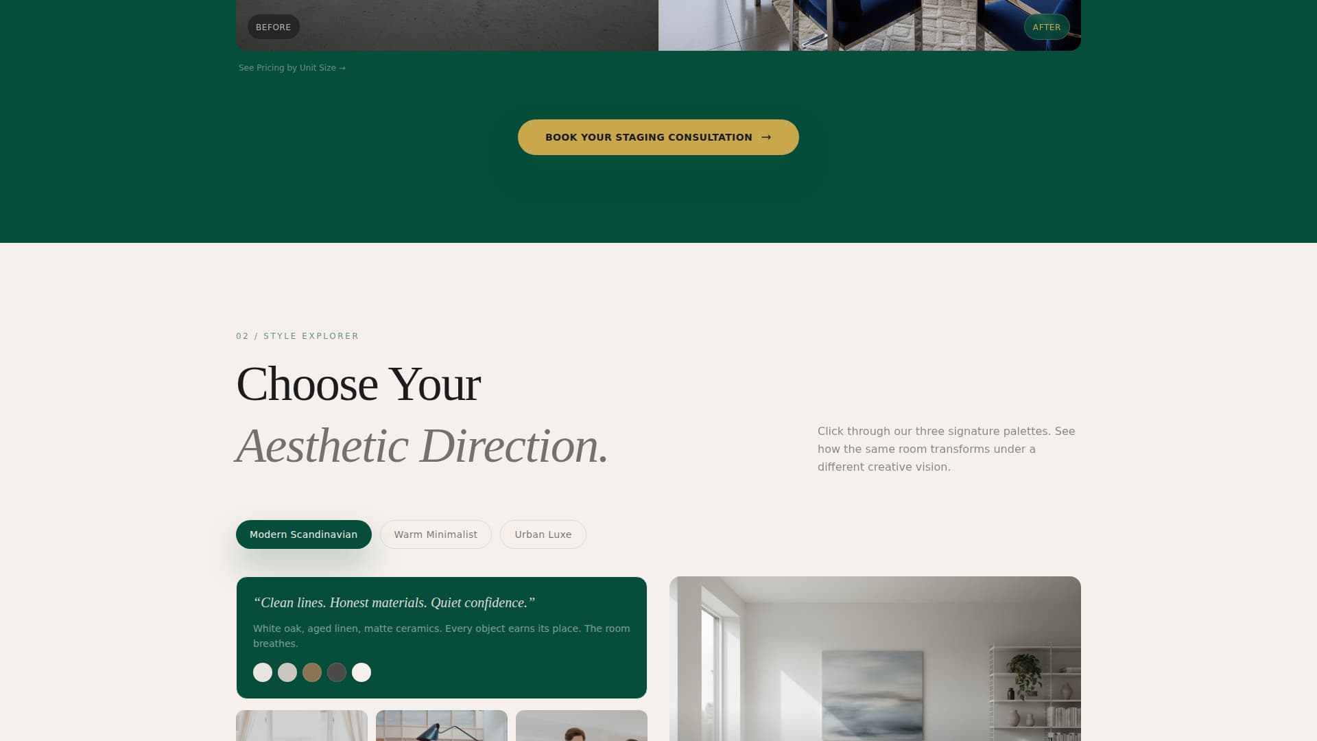 Atelier - Magnetic Staging Landing Page Template