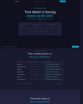 Forecast - Intelligent Procurement Landing Page Template