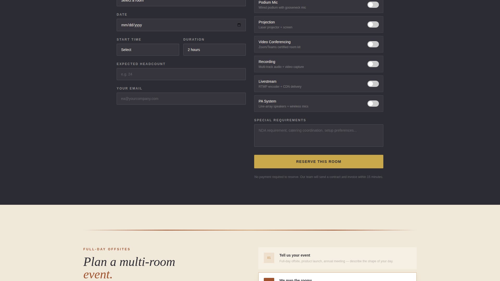 Convene - Executive Conference Landing Page Template